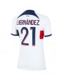 Ženski Nogometna dresi replika Paris Saint-Germain Lucas Hernandez #21 Gostujoči 2023-24 Kratek rokav